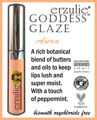 All Natural Mineral Lip Gloss Goddess Glaze in AURA