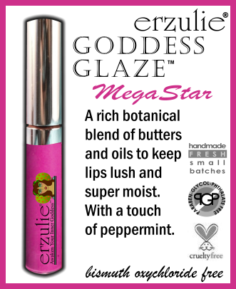 All Natural Mineral Lip Gloss Goddess Glaze in MEGASTAR